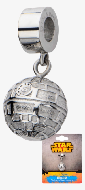 Star Wars Death Star Dangle Charm - Stainless Steel Star Wars Death Star Dangle Charm