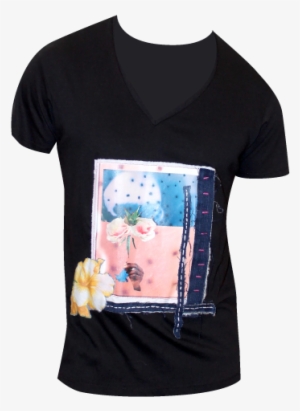 Pretty Disturbia V Neck Hawaiian Print Punk Grunge - Girl