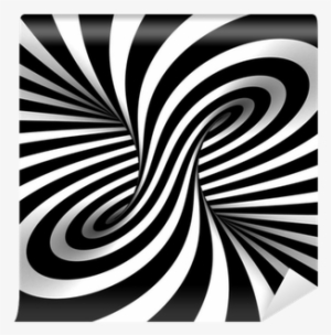 Optical Illusion Black And White Round