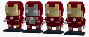 4-7 - Iron Man Brickheadz Custom