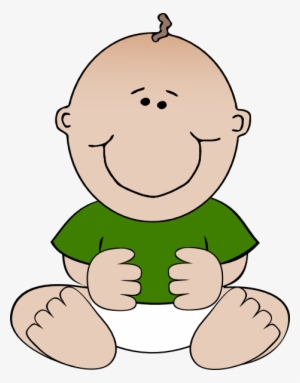 How To Set Use Sitting Baby Green Shirt Icon Png - Gambar Kartun Bayi Laki Laki