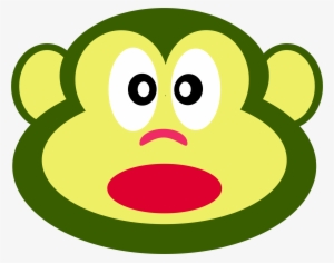 Big Image - Chimp Clipart Black And White