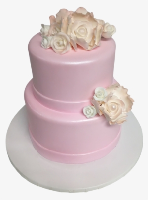 Pink Fondant Cake - Fondant Cake Birthday Png