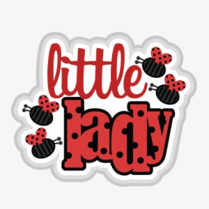 Little Lady Svg Scrapbook Title Ladybug Svg Cut File - Scrapbooking