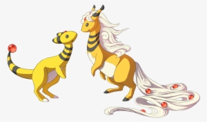 Super Hair Mega Ampharos By Mewitti-d6hjyyg - Ampharos And Mega Ampharos