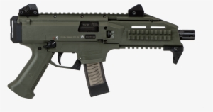 Clipart Black And White 9mm Vector Brace - Cz Scorpion Sb Tactical