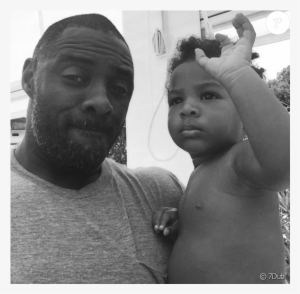 Idris Elba Et Son Fils Winston - Idris Elba With A Baby