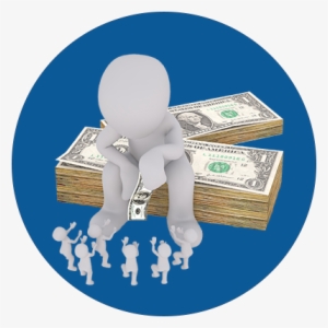 A Graphic Of A Large Character Sitting On A Pile Of