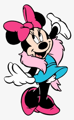 Minnie The Movie Star Wearing Feather Boa - Minnie Mouse
