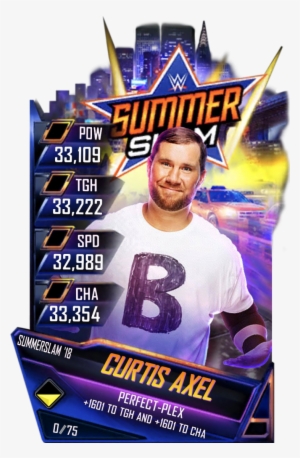 Curtisaxel - Common Curtisaxel - Uncommon - Wwe Supercard Summerslam 18