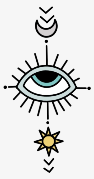 Eye Sticker - Sol Y Luna Png