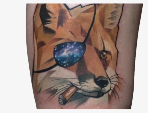 Geometric Fox Eyepatch Tattoo - Metal Gear Fox Tattoo