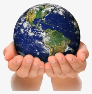 Globo-mao - Earth In Hands Png
