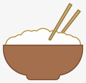 It's A Logo Of Rice Bowl Reduced To An Image Of A - Bowl Of Rice Vector Png
