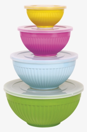 Melamine Stacking Storage Bowls Set Of 4 Rice Dk