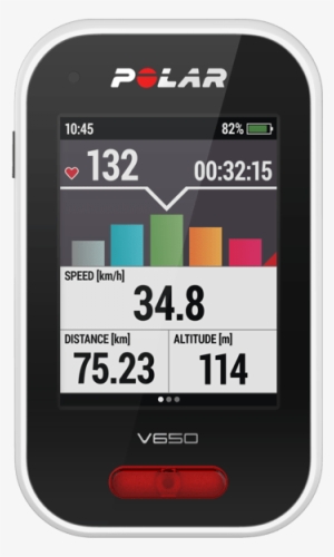 Polar Cycling Computers With Heart Rate Polar V650 - Polar V650 Gps Bike Computer