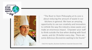 Click Here To Learn More About Stop Food Waste Day - Chef