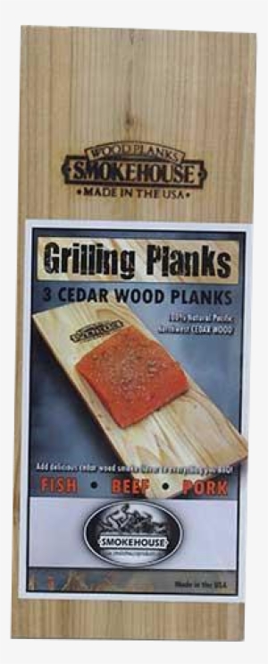 Smokehouse Cedar Wood Grilling Planks 3-pack - Wood