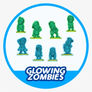 5 Surprise Balls Boy Collection Glowing Zombies - Zuru 5 Surprise Miniature Toy Mystery Ball