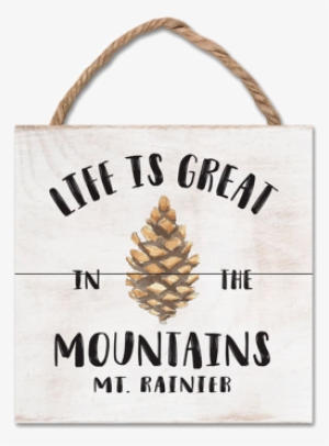 Wood Plank Hanging Sign - Wood