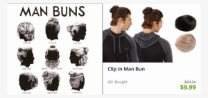 There Are Instagram Accounts Dedicated To Men With - Clip On Man Bun