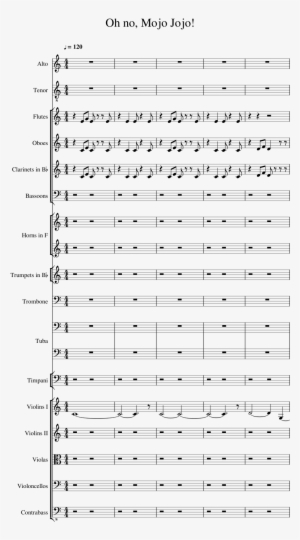 Oh No, Mojo Jojo Sheet Music 1 Of 5 Pages - Piano