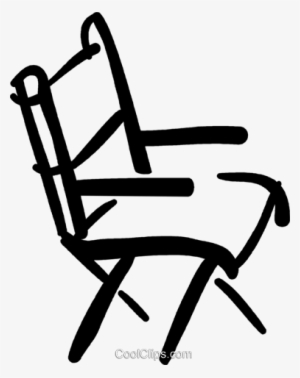 Director's Chair Royalty Free Vector Clip Art Illustration - Cadeira De Diretor Png