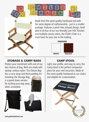 Gold Medal Director's Chair Catalog Childs Chair Page - Camp Stool Frame Quantity(1)