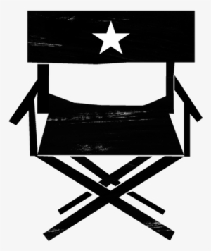 8599233 - Director Chair Clip Art Black And White