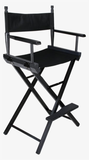 Ver Beauty Black Wood Director Chair - Renta De Tocadores Para Maquillaje