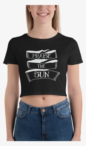 Praise The Sun Women's Crop Tee - T-shirt