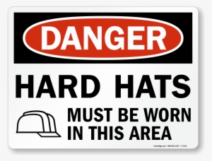 Wear Hard Hat Sign S 7153 - Danger Restricted Area Sign