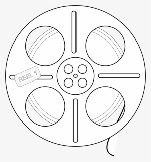 Movie Reel Clipart - White Film Reel