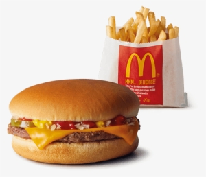 Cheeseburger & Small Fries Snack Deal - Mcdonalds Burger And Fries