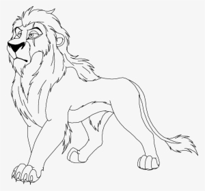 Fullsize Of Lion King Coloring Pages Large Of Lion - Scar Lion King Drawing