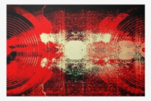 Grunge Audio Speakers On A Cracked Wall Poster • Pixers® - Stock Photography