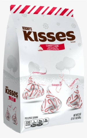 Upc 034000161744 Product Image For Hershey's Kisses - Kisses Holiday Candy Cane Mint Candies, 33 Oz