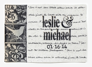 Personalized Wedding Invitation Platter - Wedding Invitation