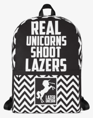 Real Unicorns Shoot Lazers - Black And White