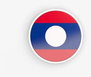 Laos Flag Round Png