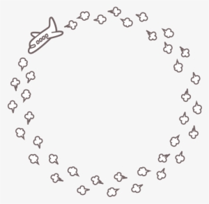Airplane - Airplane Circle Frame Design