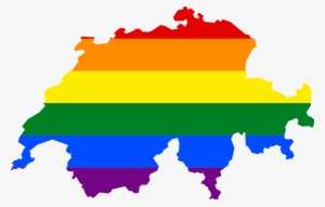 Switzerland Flag Map