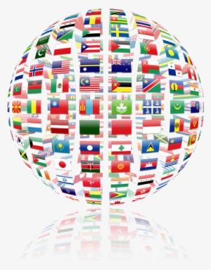 Artwork Depicting International Flags Assembled As - Work Of Art