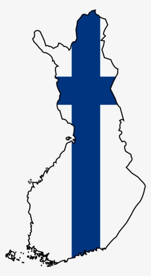 Finland Flag Map - Finland Flag Map Png