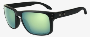 Oakley Oo9102 50 Holbrook Matte Black Emerald Polarised - Sunglasses