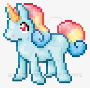Vector Set Of 4 8-bit Pixel Art Hearts - 8 Bit Unicorn Png