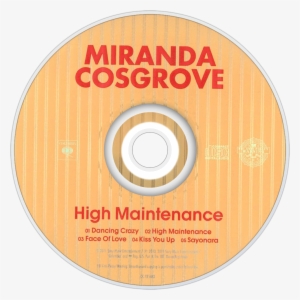 Miranda Cosgrove High Maintenance Cd Disc Image - Stretched Canvas Print: Travis' Phantasy Photon, 23x23in.