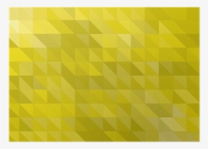 Yellow Glossy Background From Triangles Poster • Pixers® - Triangle