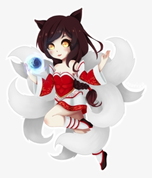 Ahri Chibi By Asuriya - Cartoon