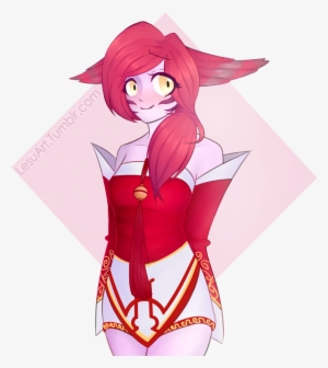 Xayah In Ahri Costume By Lesuart Hd Wallpaper Fan Art - Lol Xayah X Ahri